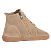 Dámské kožené zimní boty barefoot Z-B04 beige