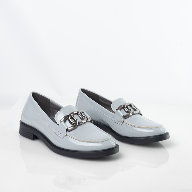 Dámské šedé nazouvací lodičky Kostex 2741 L122