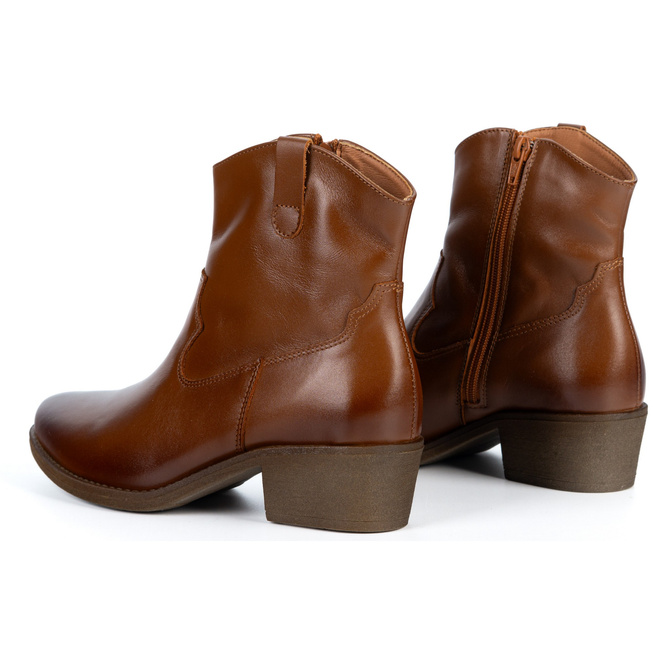 Olivier Dakota – eleganckie botki damskie skórzane premium, kowbojki