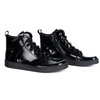 Barefoot buty skórzane minimalisthyczne Riley ocieplane czarne lakier