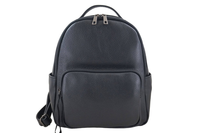 Elegantní klasický kožený batoh Black