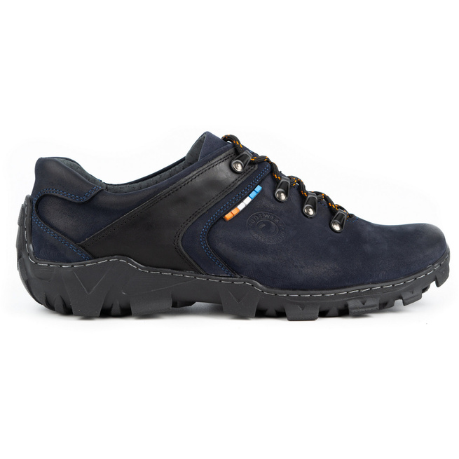 Pánské kožené trekové boty 214GT navy blue