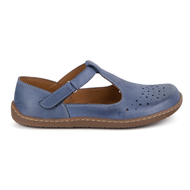 Dámské barefoot boty z přírodní kůže 1283 navy blue