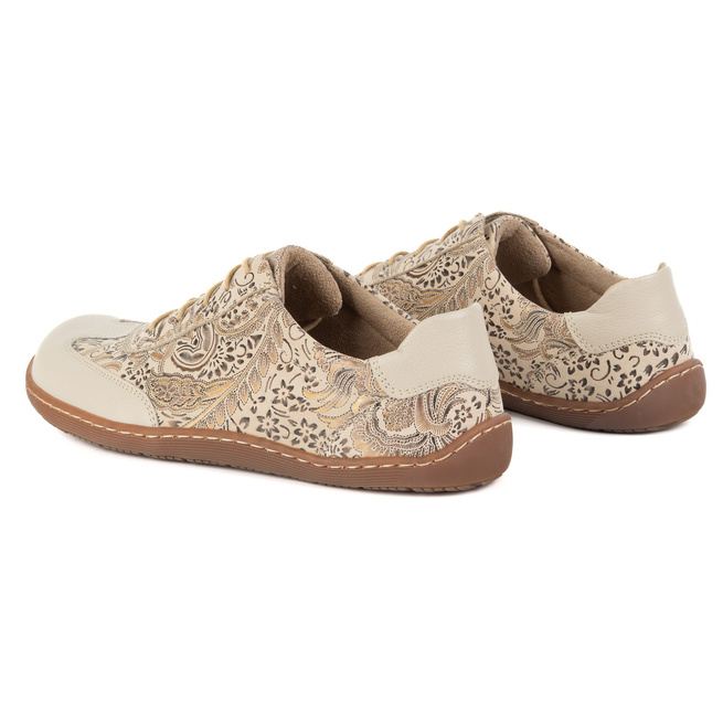 BAREFOOT dámská minimalistická kožená obuv 1287 beige