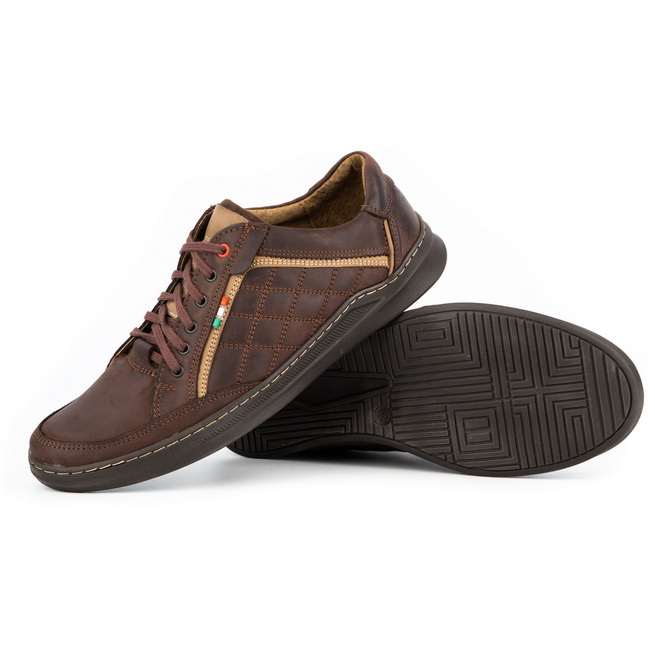 Pánská kožená obuv 297GT hnědá