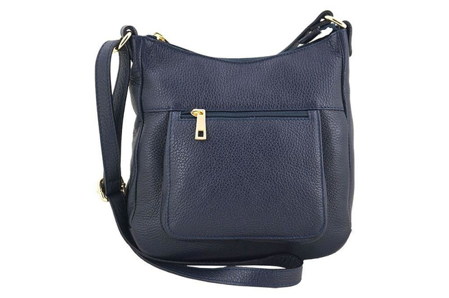 Dámská kožená kabelka - Barberini's - Námořnická modrá