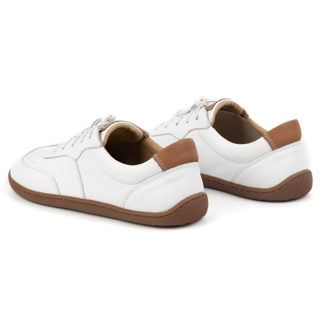 BAREFOOT minimalistická kožená obuv 500/B bílá