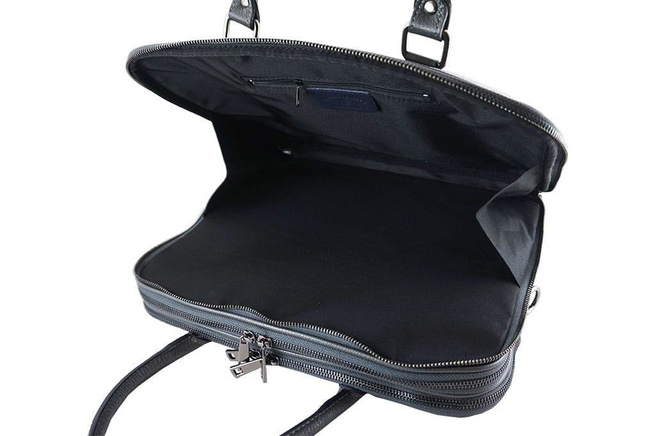 Dámská kožená aktovka - Barberini's - tmavě šedá