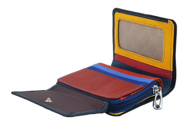 Kožená peněženka pro mládež - fialová