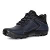 Buty trekkingowe męskie zimowe ocieplane skórzane 905KOM granatowe