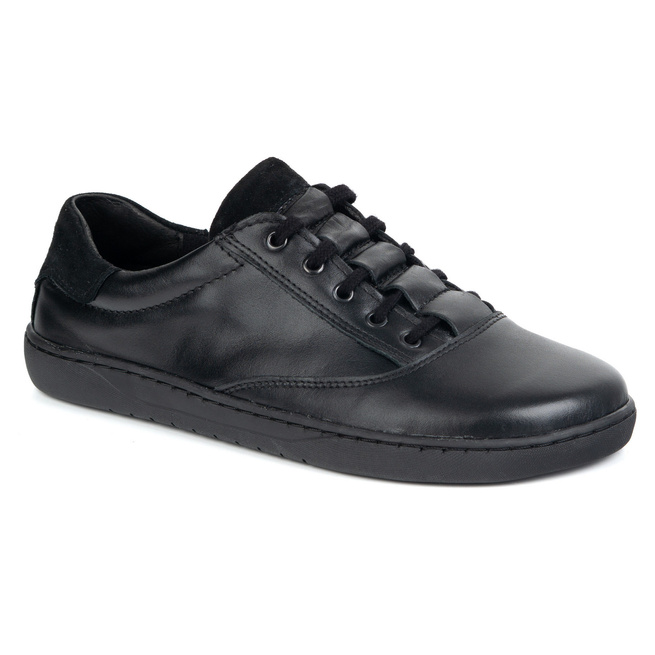 Sneakersy barefoot damskie Maja Olivier – anatomiczne buty skórzane czarne 102MP