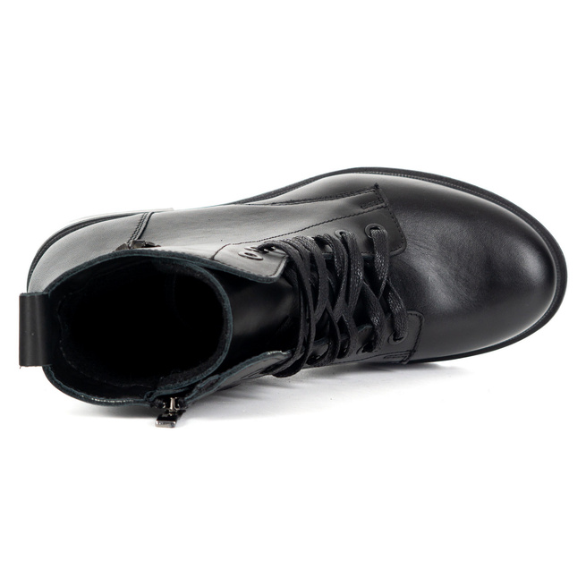 Botki damskie skórzane 1786POL czarne lico