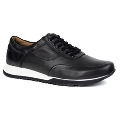 Buty męskie skórzane casual 902KNT czarne