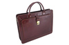 Pánská kožená aktovka model 385 - tmavě hnědá