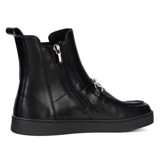 Dámské barefoot boty Scarlet z přírodní kůže zateplené zimní černé