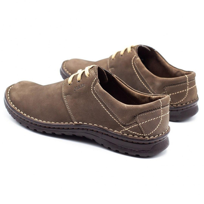 Buty męskie skórzane 229 oliwka
