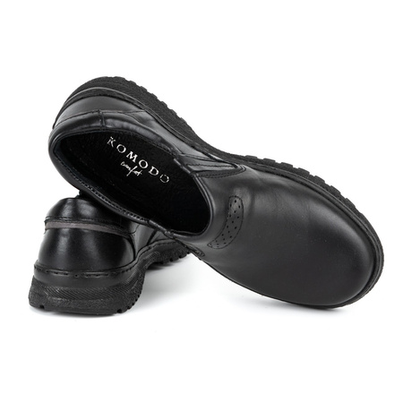 Buty męskie skórzane casual 869 czarne