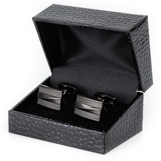 Spinki do mankietów klasyczne S2 platynowe