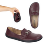 Barefoot damskie mokasyny skórzane minimalistyczne 1288AR bordowe