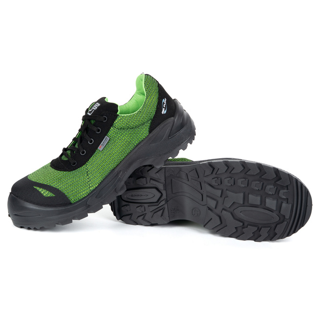 Półbuty męskie skórzane robocze 1172P RAPTOR czarne S1 FO SR Aramid 3D