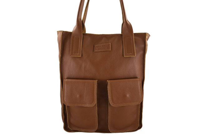 Nákupní taška do práce - světle hnědá