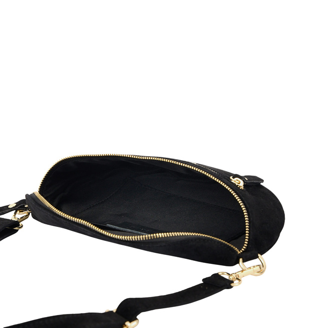 Dámská semišová ledvinka Barberinis - černá