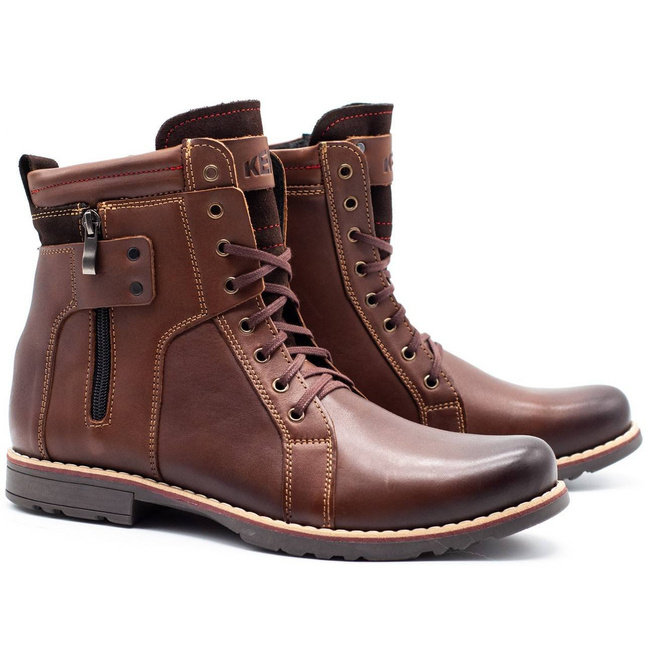 Pánské zimní boty 237 hnědé