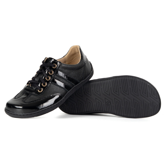 Buty BAREFOOT damskie skórzane minimalistyczne 1287 czarne