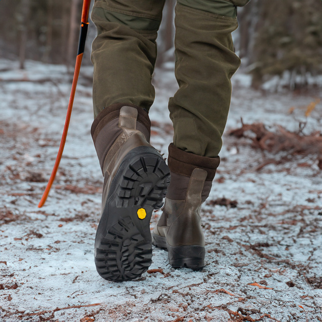 Skórzane trzewiki myśliwskie, buty trekkingowe Pollonus 6-0129-002 KOJOT