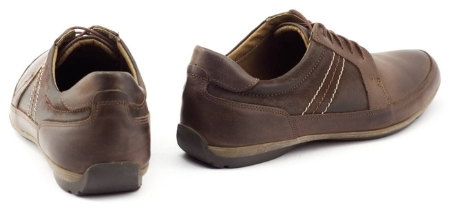 Pánská kožená obuv J33G hnědá