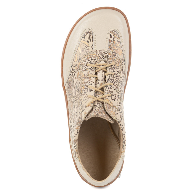 BAREFOOT dámská minimalistická kožená obuv 1287 beige