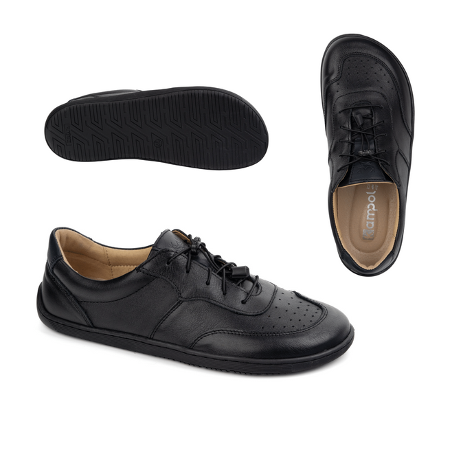 BAREFOOT minimalistická kožená obuv 500/15 černá