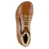 Damskie minimalistyczne buty skórzane zimowe barefoot 1293 rude