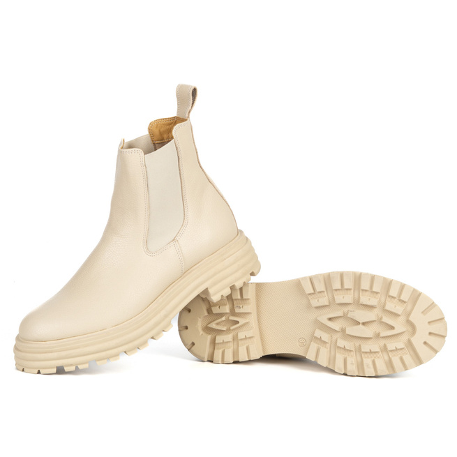 Sztyblety damskie Elise polskie obuwie naturalna skóra wokerowa podeszwa 