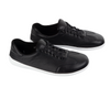 Pánské barefoot minimalistické kožené boty 0742WK black embossed