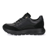 Skórzane półbuty damskie sneakersy Pollonus czarne 5-1719-002