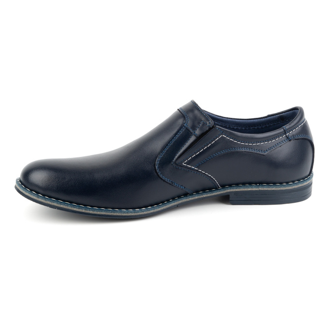 Pánská společenská nazouvací obuv 284LU navy blue