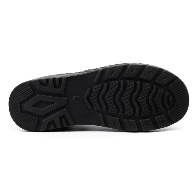 Pánské zimní kožené boty široké 925K Black