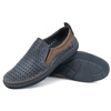 Mokasyny męskie ażurowe na lato 590MP granatowe