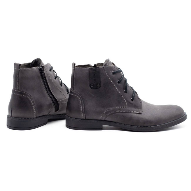 Buty męskie zimowe c20s szare