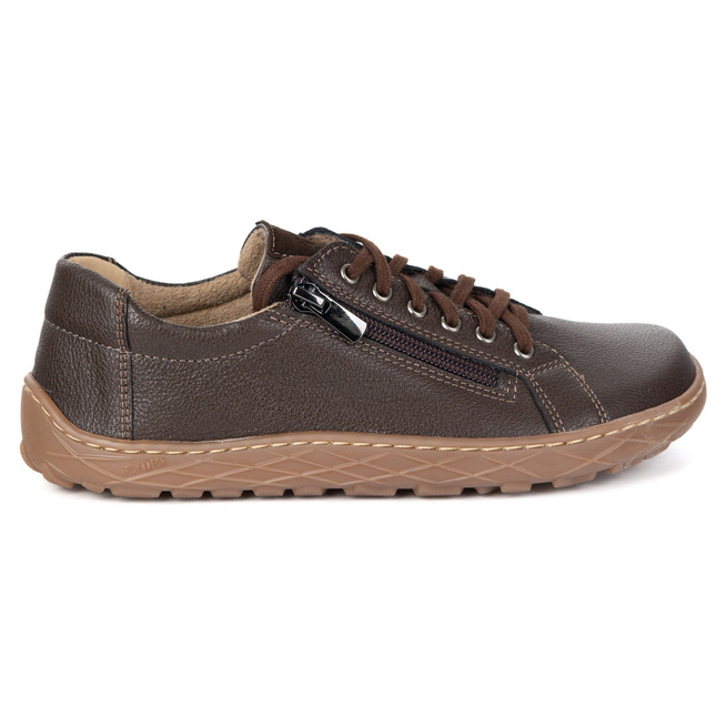 Dámská minimalistická barefoot kožená obuv model 1243/2 hnědá
