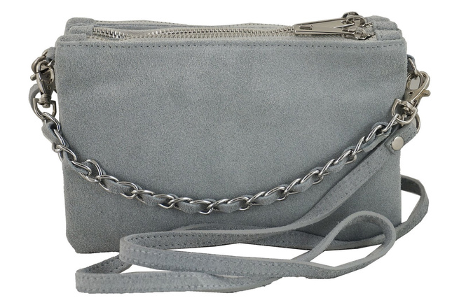 Barberini's - semišová poštovní taška - světle šedá