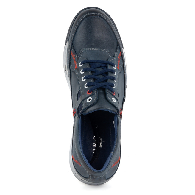 Pánská kožená obuv Casual 932k navy blue