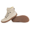 Dámské minimalistické zimní kožené boty barefoot 1292 beige