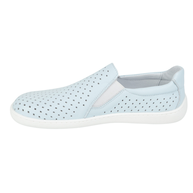 BAREFOOT Damskie minimalistyczne ażurowe wsuwane 1308POL błękitne
