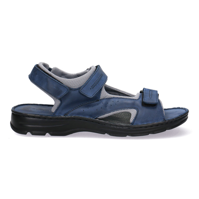 Pánské kožené sandály Pollonus navy blue 6-0070-015
