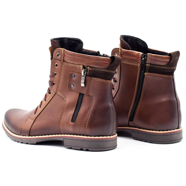 Pánské zimní boty 237 hnědé