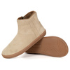 Dámské barefoot zimní kožené boty zateplené kožešinou Olivier 202MP beige