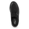 Buty męskie podwyższające CASUAL sznurowane skórzane 237KZ + 5 cm czarne