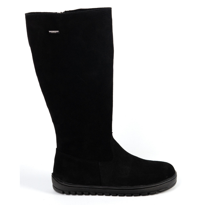 Dámské barefoot kožené boty Olivier Hazel black velur